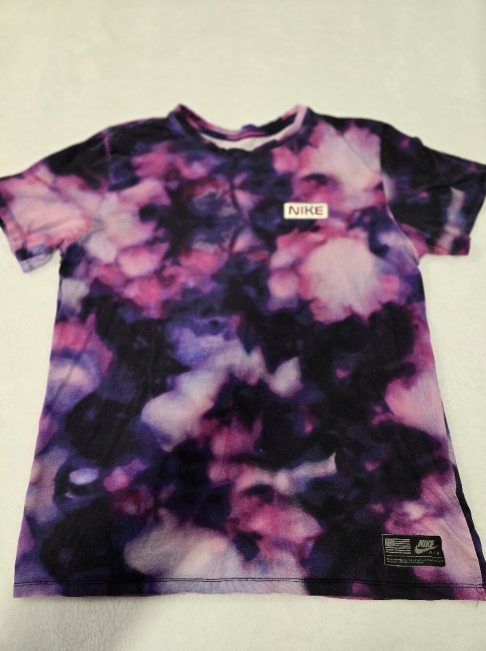 Nike Tie-Dye Purple Pink Black Tee